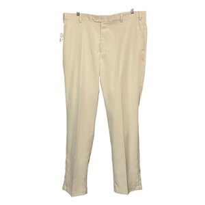 New Jos A Bank Traveler Pants Mens 36x32 NWT Tan Khaki Tailored Fit Performance